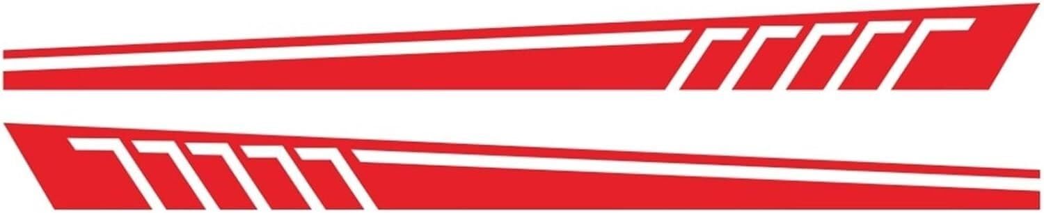 2Pcs Racing Stripes Vinyl Decals, Universal Auto DIY Styling Accessories for SUV & Car Exterior