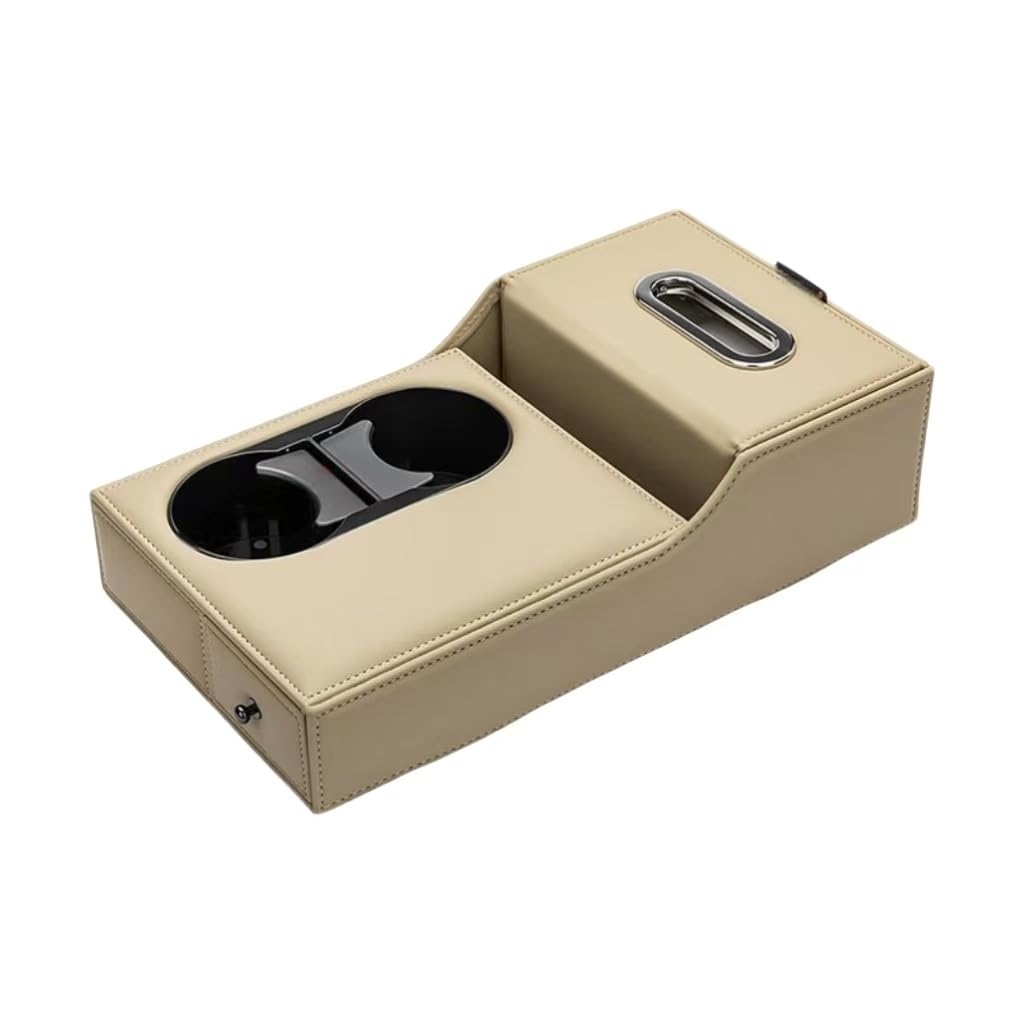 Woniyal Car Armrest Storage Box for Nissan Juke F16 2022 2023 2024, Car Armrest Case Arm Rest Box Cover Protector Tray Organizer Pads Accessories Interior,Beige