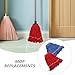 VILLFUL 2pcs Industrial Mop Heads: Heavy Duty Headband String Mop Refills | 43x40x4cm Safe and Effective On All Floor Types | Use for Or Dusting
