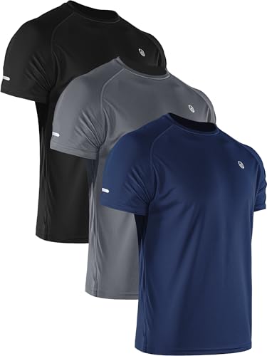 NELEUS Men's Dry Fit Mesh Athletic Shirts