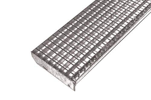 Treppenstufe Gitterroststufe verzinkt 800x270 mm 30/30 Schweißpress Cover