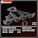 ZHRUIHAN Exhaust Manifold Kit Includes Required Gaskets and Hardware Compatible with captiva sport 2013-2015 2.4L, equinox 2013-2014 2.4L, terrain 2013-2014 2.4L, Reference OE: 674561 12633603