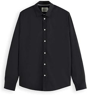 Scotch & Soda Herren Poplin Shirt Hemd (1er Pack)