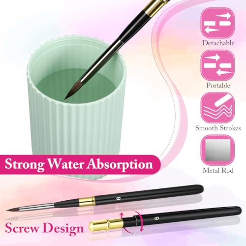 Gilprop AYO-GILPROP-191 7 Pcs Travel Watercolor Brushes thumb #4