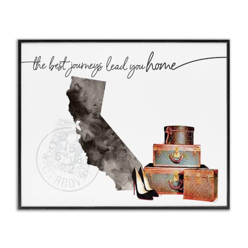 California Journeys Home Fashion, 11 x 14 Inch Framed Giclée Print