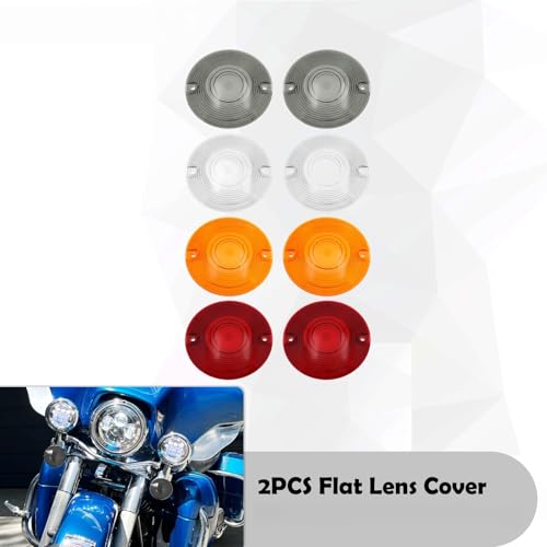 Couvercle de clignotant moto plat à diffusion de lumière optimale pour Electra Glide - 2