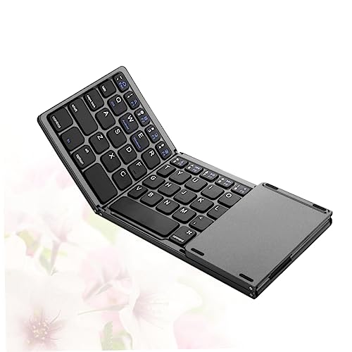 Teclado inalámbrico plegable con panel táctil NUOBESTY de 3 pliegues para tableta 7