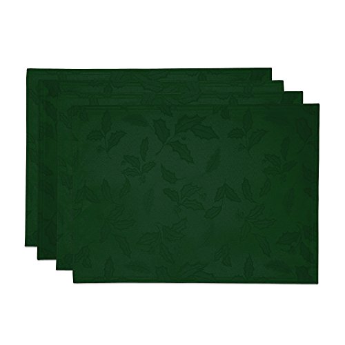 Lenox Holly Damask Placemat, Set of 4, Green