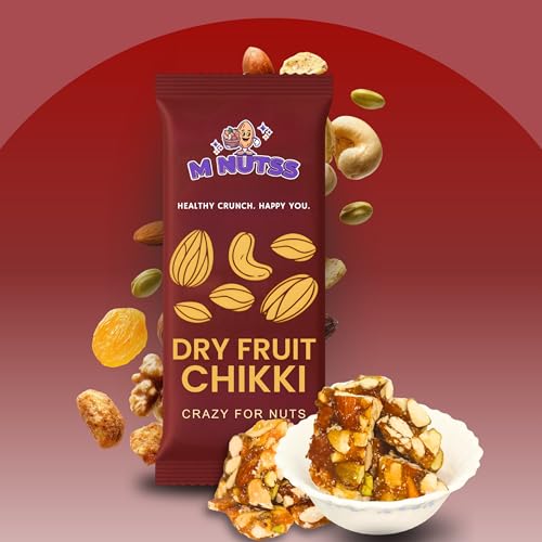 M NUTSS Premium Chikki | Healthy Crunch.Happy You (Pack Of 5, Dryfruits)