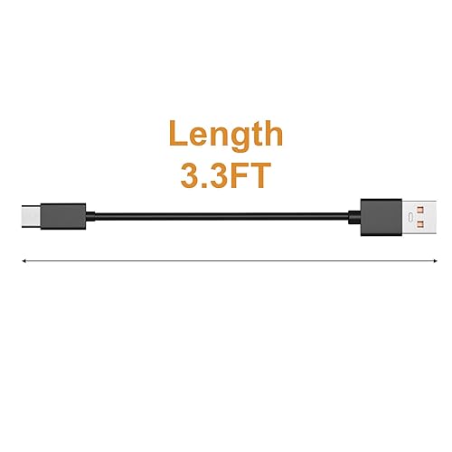 Miniatura 7 de Cable de carga USB tipo C de repuesto compatible con Srhythm NC 25 NC 35 NC 85, Soulmate Series 5, Soulmate Series 3, auriculares con cancelación de