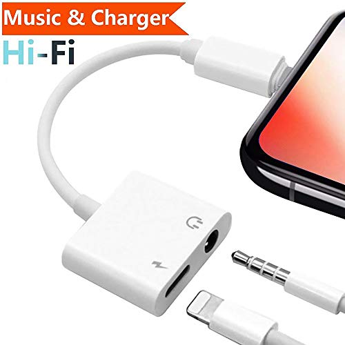 (Apple MFi Certified) 2 Pack Lightning to 3.5 mm Headphone Jack Adapter