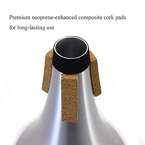 Trumpet Straight Mute,Hofire Lightweight Aluminum Practice Trumpet Mute Silencer #TOP3