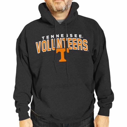 Tennessee Volunteers Hoodie Heathered Fleece Sweatshirt - Black Small