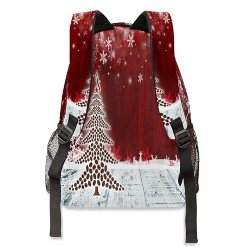 Sac à dos d'école joyeux Noël pour ordinateur portable et voyage mixte