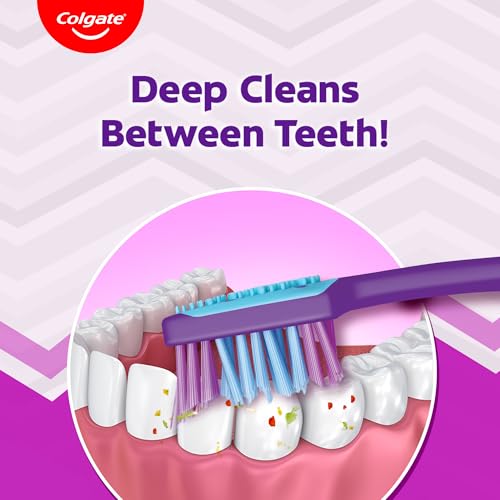 Colgate ZigZag Toothbrush for Deep Inter dental Clean with multi angle zig zag bristles (Medium, Pack of 6) - image 2
