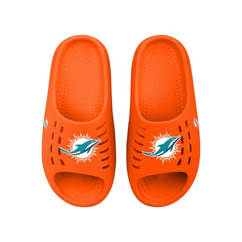 Image of FOCO Men's NFL Team Big Logo Molded Chunky Slide Sandals | Casual Sandals