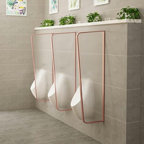 Urinal-Trennwand – Edelstahlrahmen Sichtschutz für Herrentoiletten, öffentliche Toiletten, Bars und Restaurants