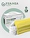 EG EcoGuard Disposable Face Masks Made in USA, 4 Ply for Families, Students, Breathable All-Day Wear & Safety, FSA HSA Eligible, ASTM Level 3 Medical Grade, 50 Pack, Bright Yellow