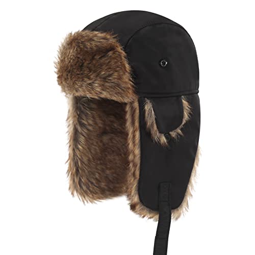 Baby Toddler Trapper Hat Kids Adjustable Ushanka Waterproof Winter Aviator Hat for Boys 1T-8T2