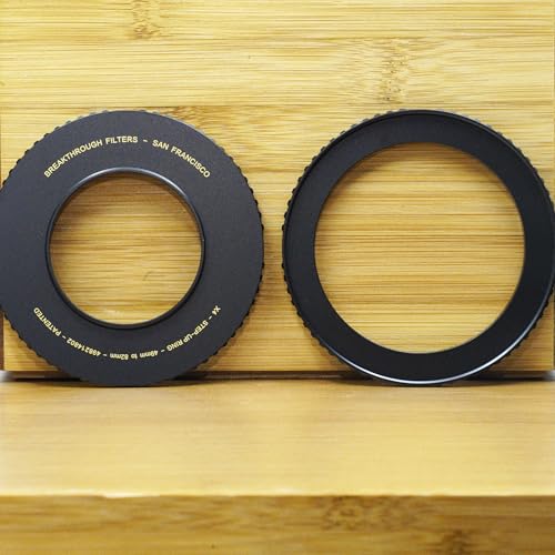 Image of Breakthrough Photography 49mm to 58mm Step-Up Lens Adapter Ring for Filters, Made of CNC Machined Brass with Matte Black Electroplated Finish