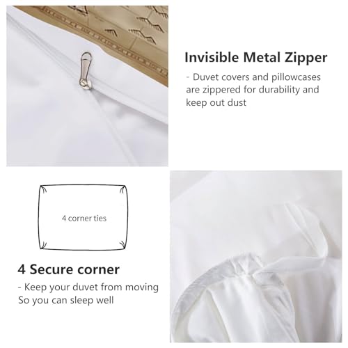 Housse de couette microfibre de qualité supérieure avec impression 3D carte rétro - 7