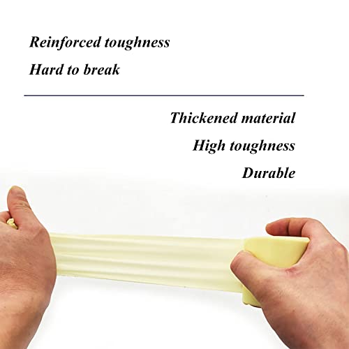 Image of 2Pcs Pipe Wrapping Tape, Non-Adhesive Pipe Tapes for Air-Conditioner, Insulation Pipe Wrapping Tape Tube Protective Wrapping Tapes Air Conditioning Outside Machine Cable Tie Strap 2.32 inch Width (Yellow)