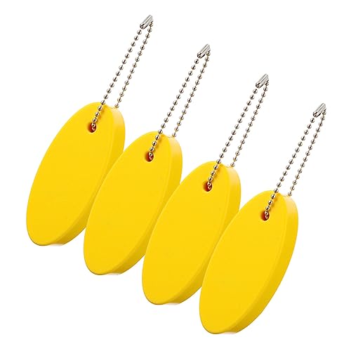 Porte-clés flottants pour bateaux et mousse ovale jaune vierge pour sport nautique