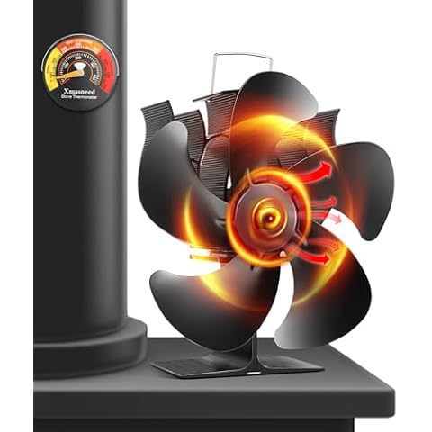 Xmasneed 5-Blade Wood Stove Fan Cover