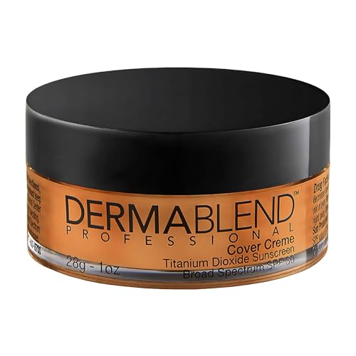Image of Dermablend Professional Cover Creme - Full Coverage, All-Day Hydrating Cream Foundation - Dermatologist-Created, Fragrance-Free, Allergy-Tested - Broad Spectrum SPF 30-45W Hazelnut Beige - 28g