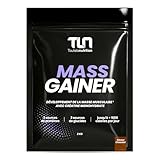 MASS GAINER | Gainer Prise de Masse Musculation | Créatine | +1200 kcal par jour | Protéines Whey & Caséine + Glucides Avoine & Maltodextrine + MCT | 20 Portions par Doypack de 2 kg | Chocolat | TLN
