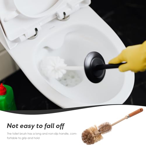 Cepillo de baño de mango largo Healvian con soporte para colgar y acero inoxidable 8