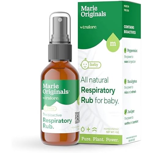 Marie Originals Natural Baby Chest Rub Spray, Petroleum-Free, 1 fl oz