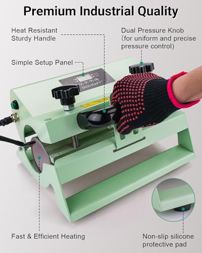 Go2Craft Tumbler Heat Press Machine, Go2Craft Portable Mug Press Machine For 11-30Oz Straight Sublimation Blanks Mug Glass Jar Can thumb #1