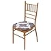 Padgene Fundas Elásticas para Asiento de Sillas para Hogar Cocina Oficina, Cubiertas Lavables de Asiento, Fundas Decorativas de Comedor, Estirable, Desmontable (Gris Blanco Oscuro, Paquete de 4)