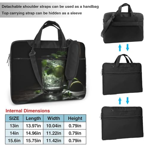 Bolso para portátil con diseño de agua y cubos de hielo miniatura 3