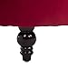HOMCOM Retro High Back Armless Royal Accent Chair Fabric Upholstered Tufted Seat for Living Room, Dining Room and Bedroom, Crimson Red