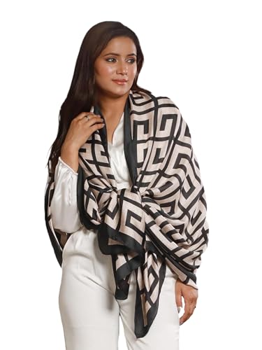 Image of Printed Poly Silken feel Scarf Stole for Women | Stylish, Soft, & Lightweight | Satin Feel Neck Scarf, Hair Scarf, Head Scarf for Women
