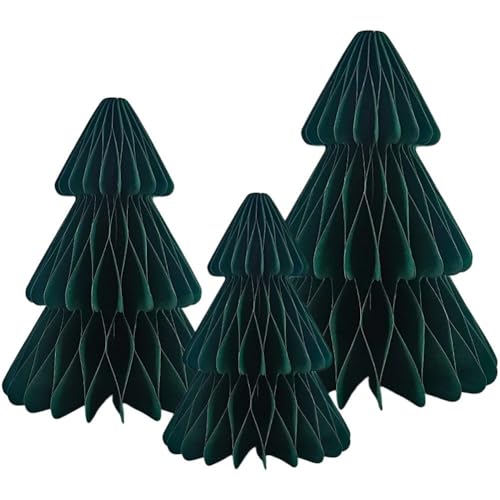 Vobumix Wabenpapier-Weihnachtsbaum, 3 Stück,...