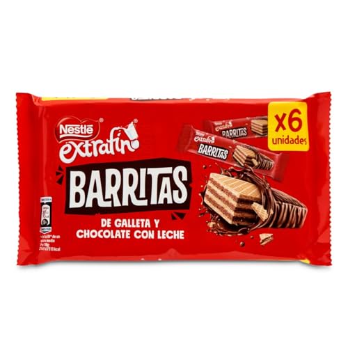 NESTLÉ EXTRAFINO barritas de chocolate con leche 6x18g