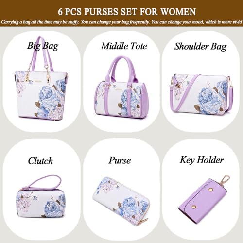 Image of 2E-youth Designer Purses and Handbags for Women Satchel Shoulder Bag Tote Top Handle Bag