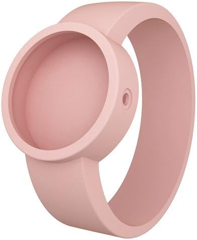 Light Powder Pink O Clock Siicone Watch Strap by Fullspot - Medium
