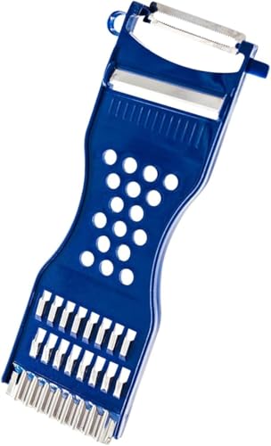Gemüsefriseur, 6 in 1 Multifunktions Sparschäler, Einfaches Raspeln/Schneiden/Schälen, Scharfe Edelstahlklinge, Gemüse Friseur, für Obst & Gemüse Schneiden, Geeignet Spülmaschinenfest