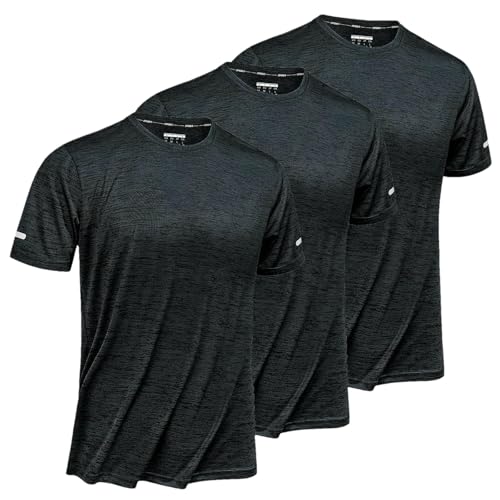 T-shirt à séchage rapide homme vêtement de sport respirant bandes réfléchissantes