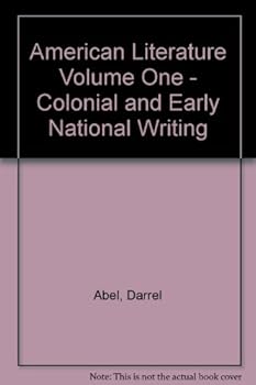Paperback American Literature, Volume 1: Colonial and Early National Writing Book