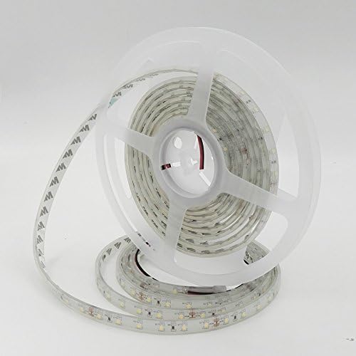 Flexible Led Strip Lights DC12V 24W SMD3528 Led Tape Light Warm White 3000K 5Meter/ 16.4Feet Using for Gardens, Homes, Kitchen, Car and Bar,Outdoor