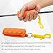 Dirvcp Archery Arrow Puller Target Remover Gripper with Belt Clip, TPR Slip-Resistant Gripper & Soft Molded Handle for Easy Arrow Removal (Orange)