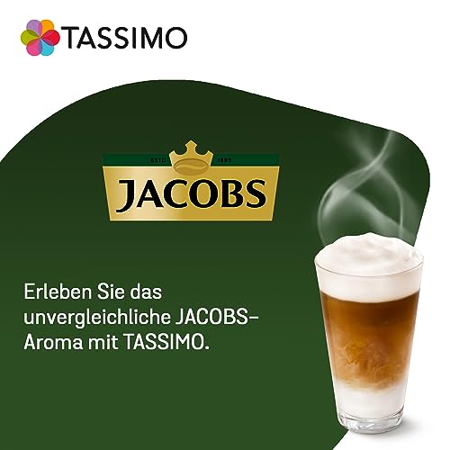 Tassimo Kapseln Jacobs Typ Latte Macchiato Classico, 40 Kaffeekapseln, 5er Pack, 5 x 8 Getränke