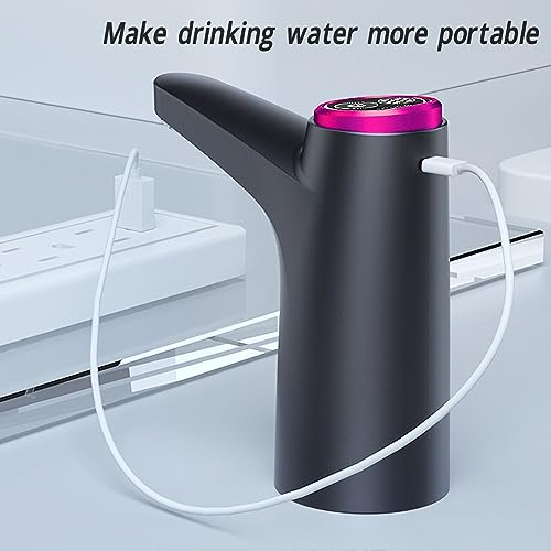 Dispensador de água Sem Fio, Bomba de Garrafa de água Elétrica Conveniente Carregamento Usb Longa Es