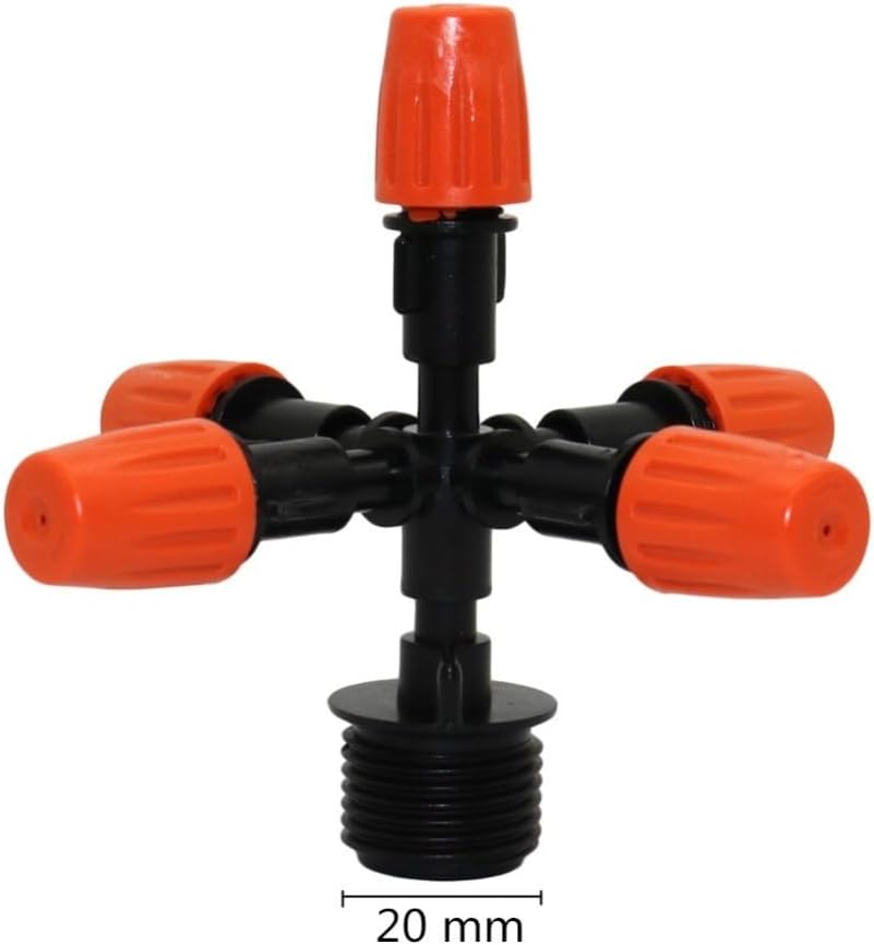 庭の調整可能なスプレーノズル 1/2 インチおねじ付き温室ミストノズル庭の水スプリンクラー 30 個 (Color : Style