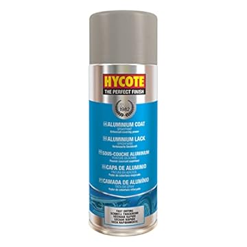 Hycote Fast Drying Aerosol Car Spray Paint, Aluminium Coat, 400 ml